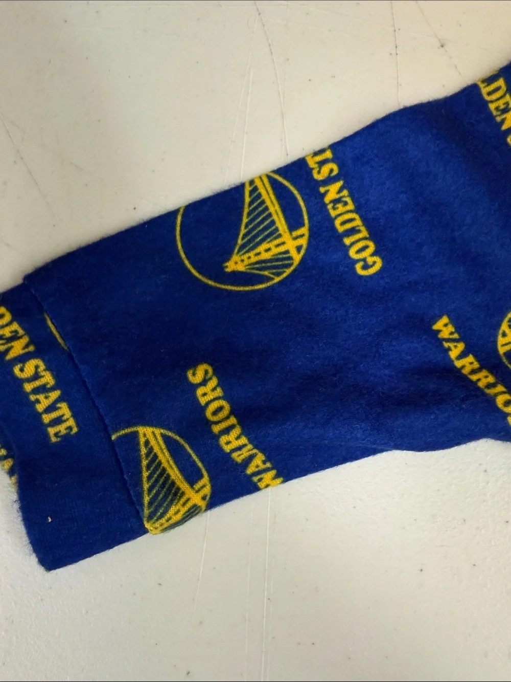 Golden State Warriors Kids One-Piece Sleeper - Navy/Yellow size 3/6 months new